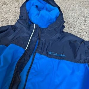 Boys L Columbia coat blue